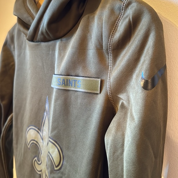 Saints Salute to Service Hoodie Size Small reach through front pocket NWT NFL - Picture 3 of 8